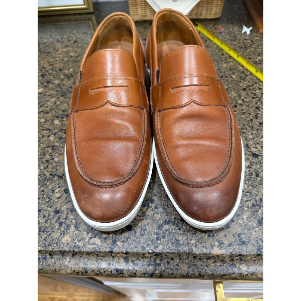 Allen Edmonds Randolph Tan Leather Penny Loafer Sneakers Mens 11.5‎ E 72914